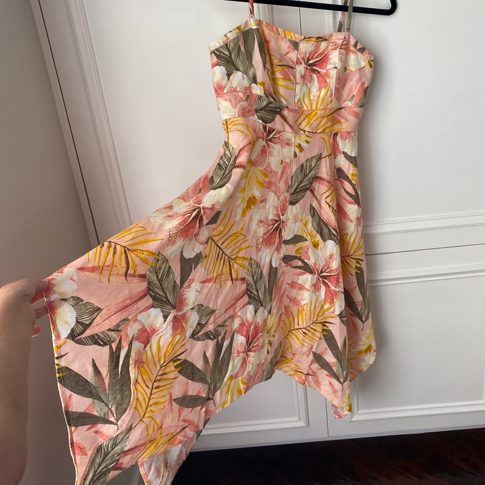 Joie Phara Fit & Flare Dress in Dusty Nude NWT - Picture 6 of 9